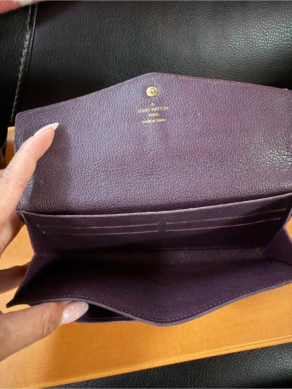 Louis Vuitton Deep Purple Monogram Envelope Wallet